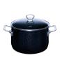 Preview: Riess Fleischtopf mit Glasdeckel, Nouvelle Black Magic Extra Stark